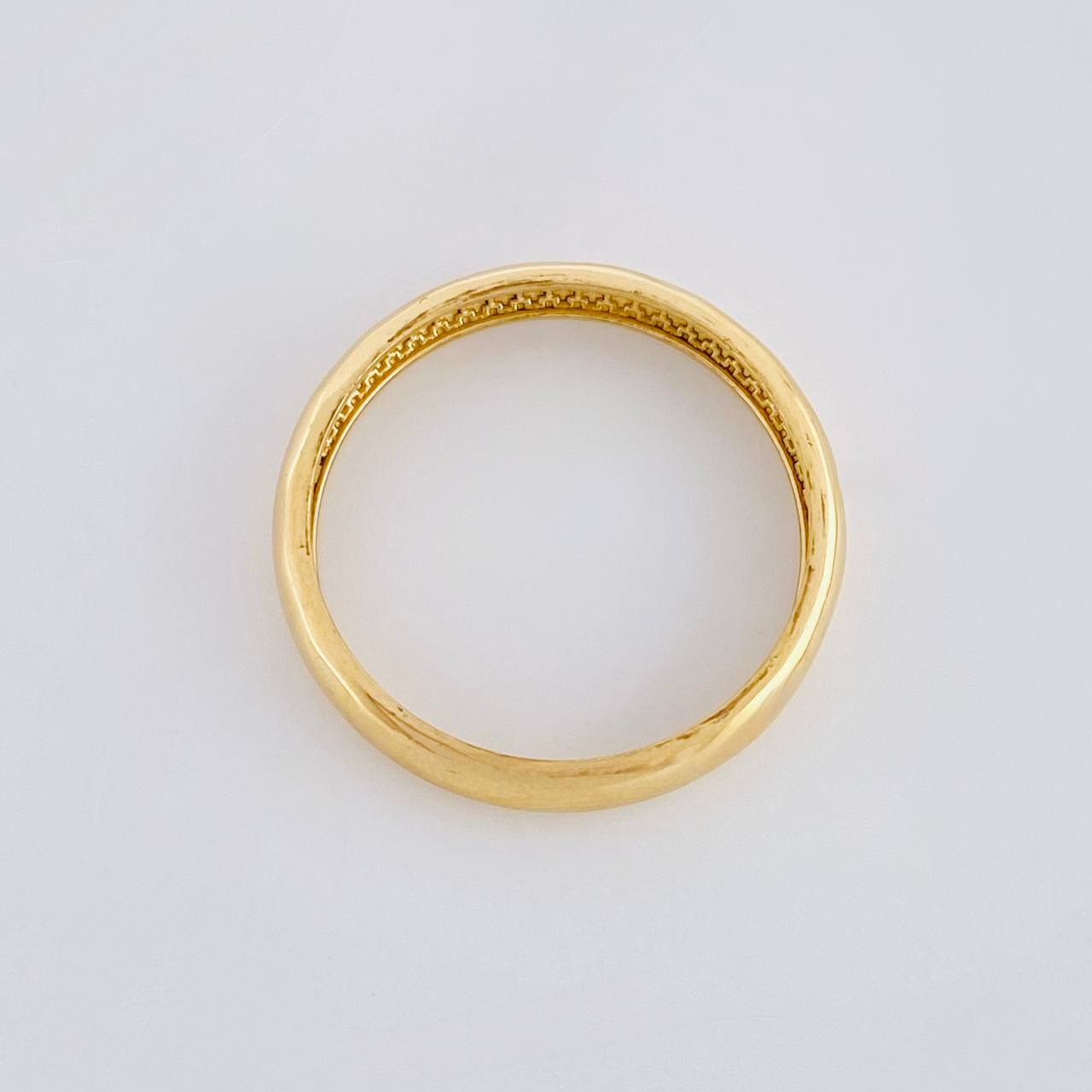 Anillo Argolla Lisa Media Caña 2.8g / T11 1/4 Oro Amarillo 18K
