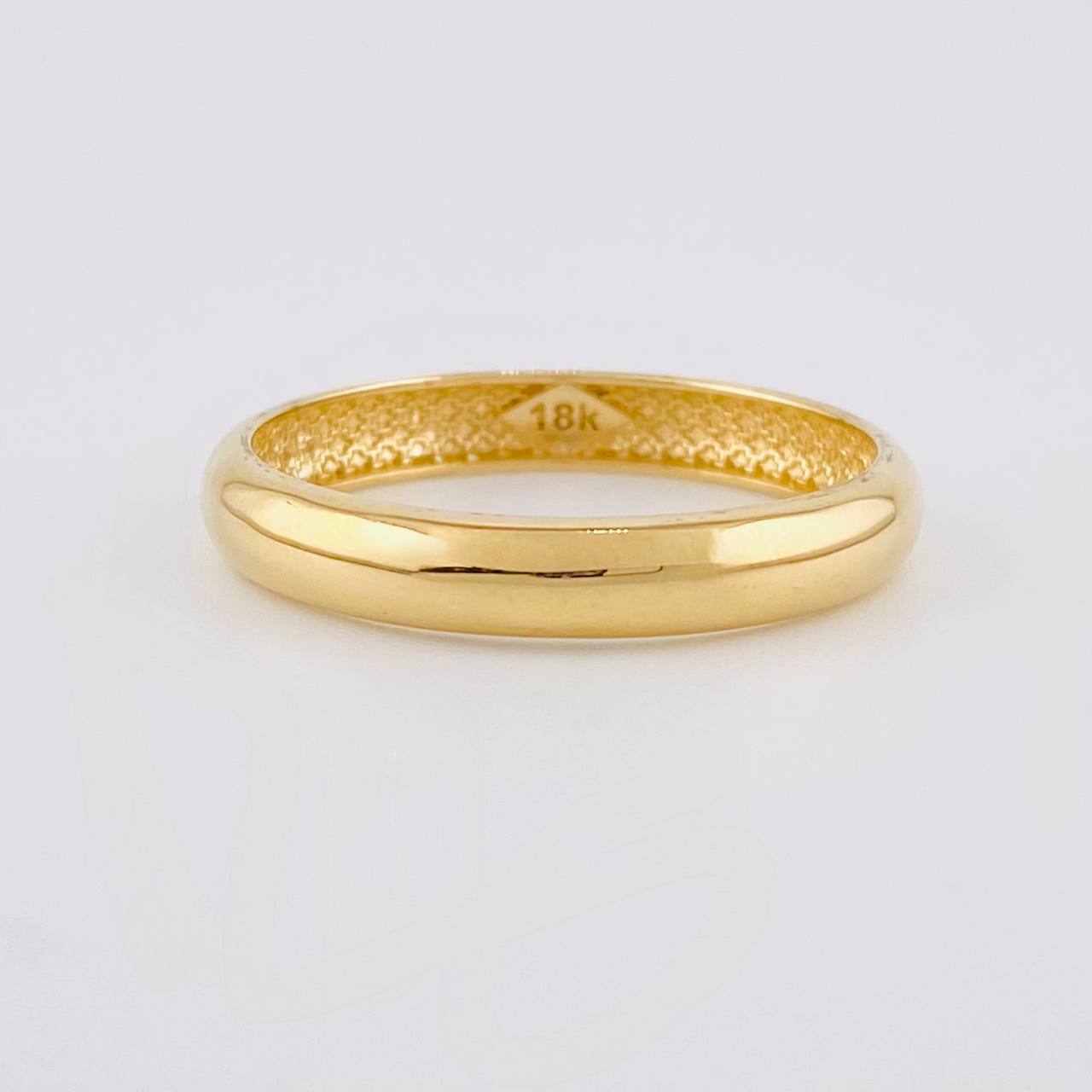 Anillo Argolla Lisa Media Caña 1.65g / T5 1/2 Oro Amarillo 18K