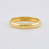 Anillo Argolla Lisa Media Caña 1.65g / T5 1/2 Oro Amarillo 18K