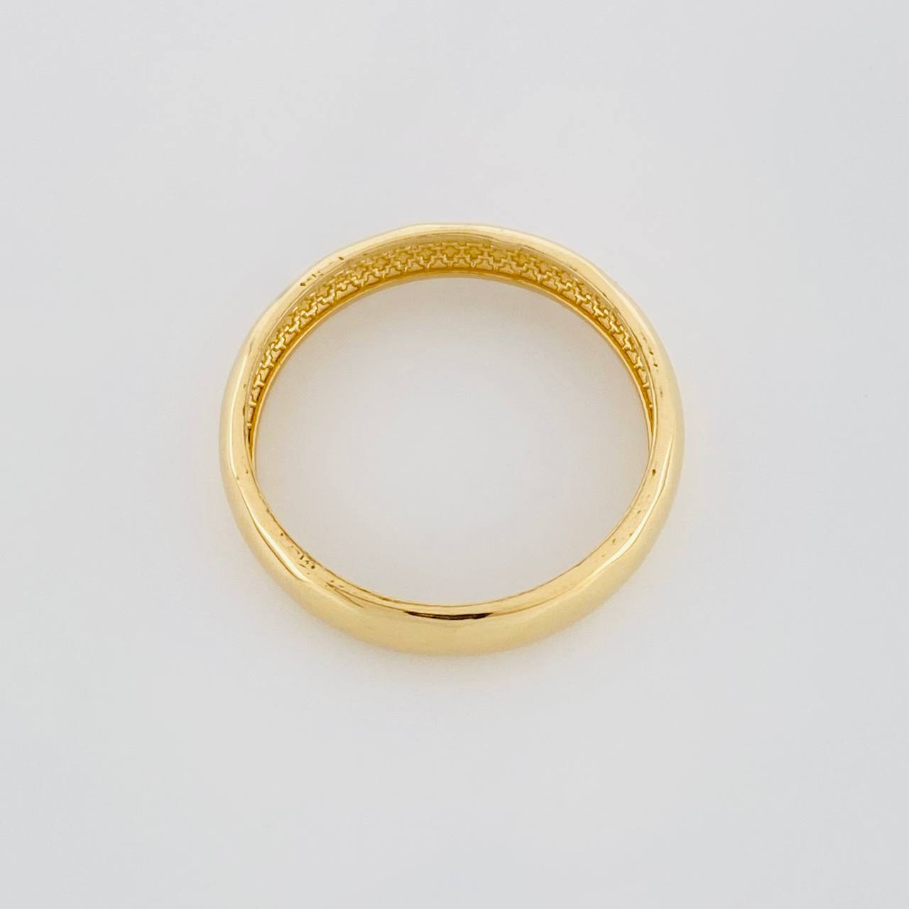 Anillo Argolla Lisa Media Caña 1.65g / T5 1/2 Oro Amarillo 18K
