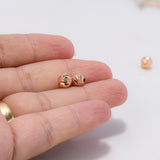 Bola Diamantada 6mm Oro Rosa $