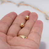 Bola Diamantada 6mm Oro Amarillo $