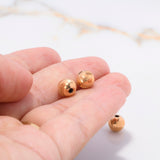 Bola Luna 8mm Diamantada Oro Amarillo $