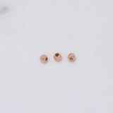 Bola Diamantada 4mm Oro Rosa $