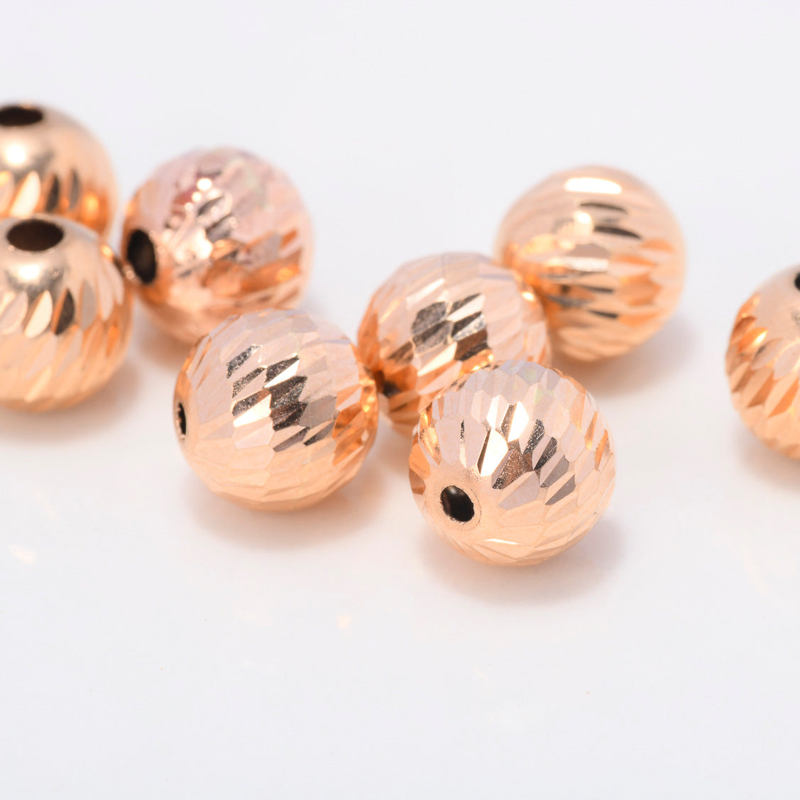 Bola Diamantada 7mm Oro Rosa $