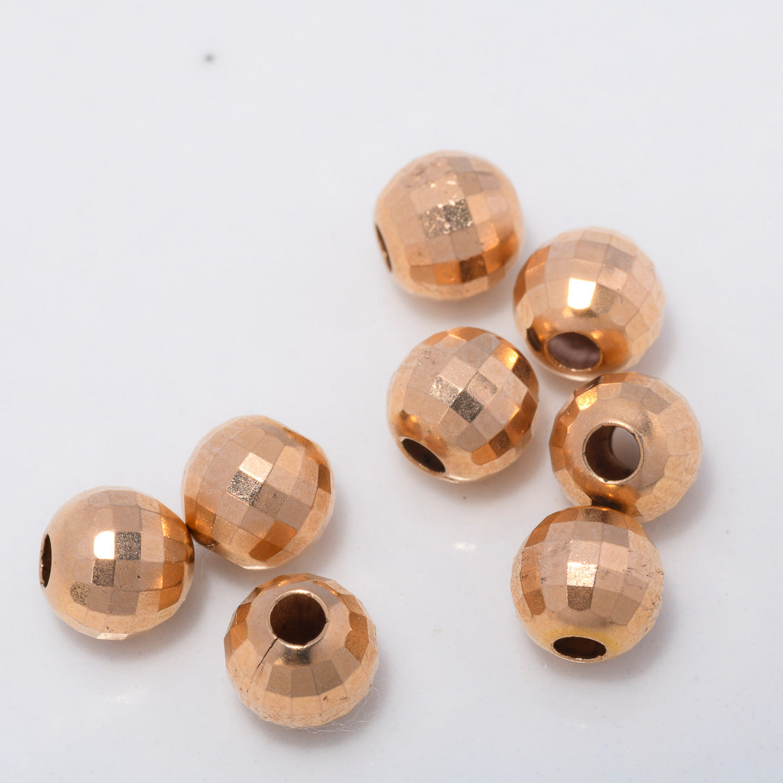 Bola Discoteca 0.25gr / 6mm Diamantada Oro Rosa $