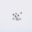 Bola Diamantada 4mm Oro Blanco $