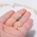 Bola Diamantada 6mm Oro Blanco $
