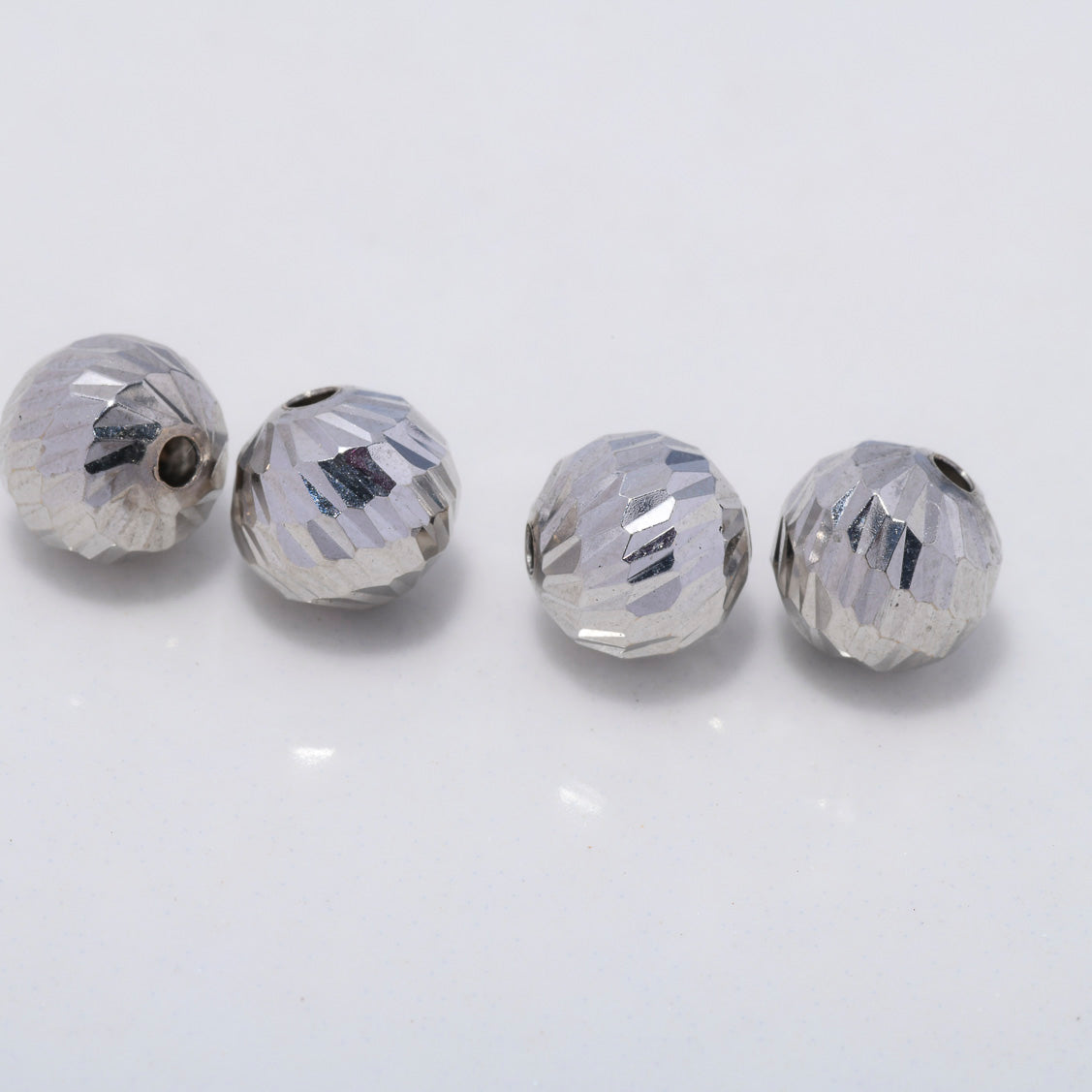Bola Diamantada 6mm Oro Blanco $