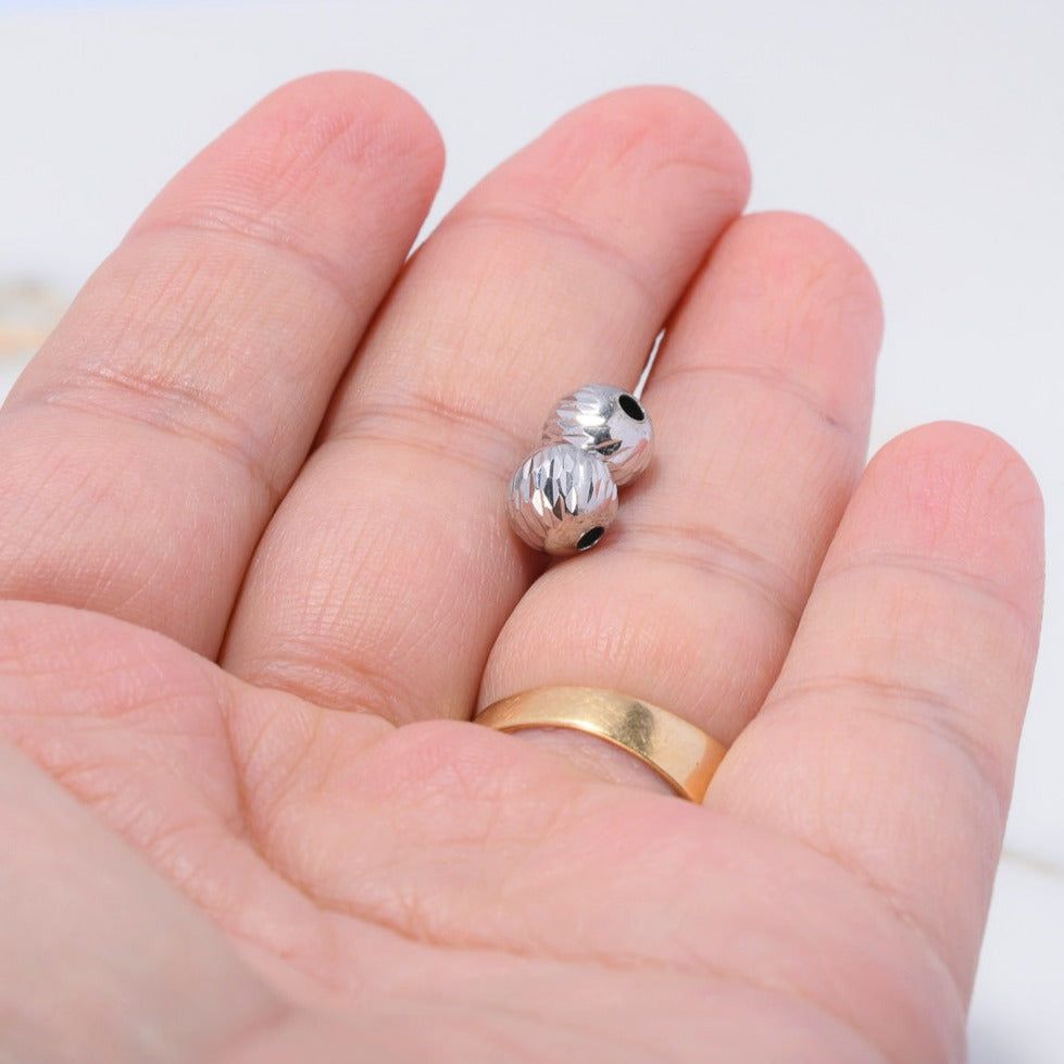 Bola Diamantada 7mm Oro Blanco $