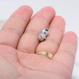 Bola Diamantada 7mm Oro Blanco $