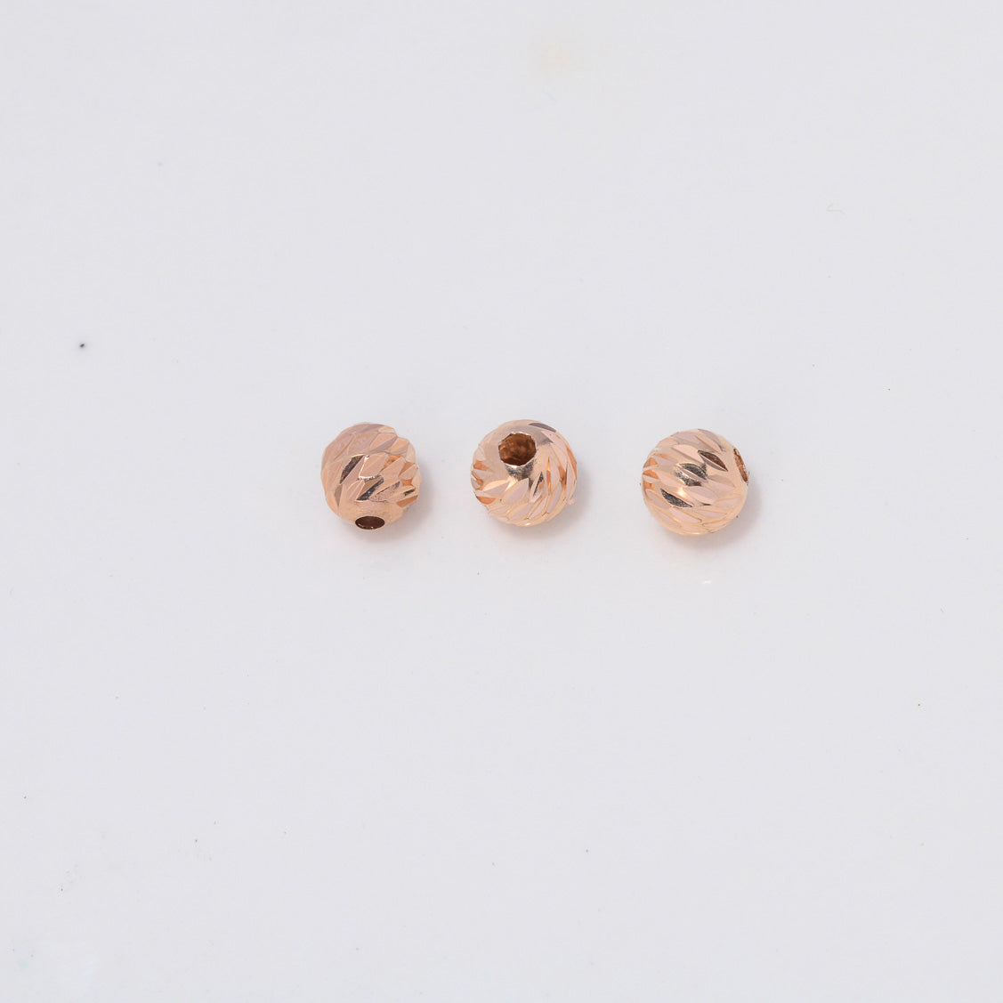 Bola Diamantada 6mm Oro Rosa $