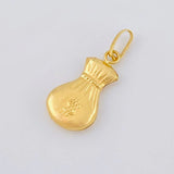 Dije Bolsa De Dinero 0.5 g / 2 cm Oro Amarillo 18K