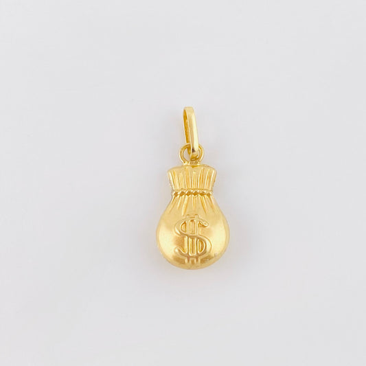 Dije Bolsa De Dinero 0.55 g / 1.8 cm Oro Amarillo 18K