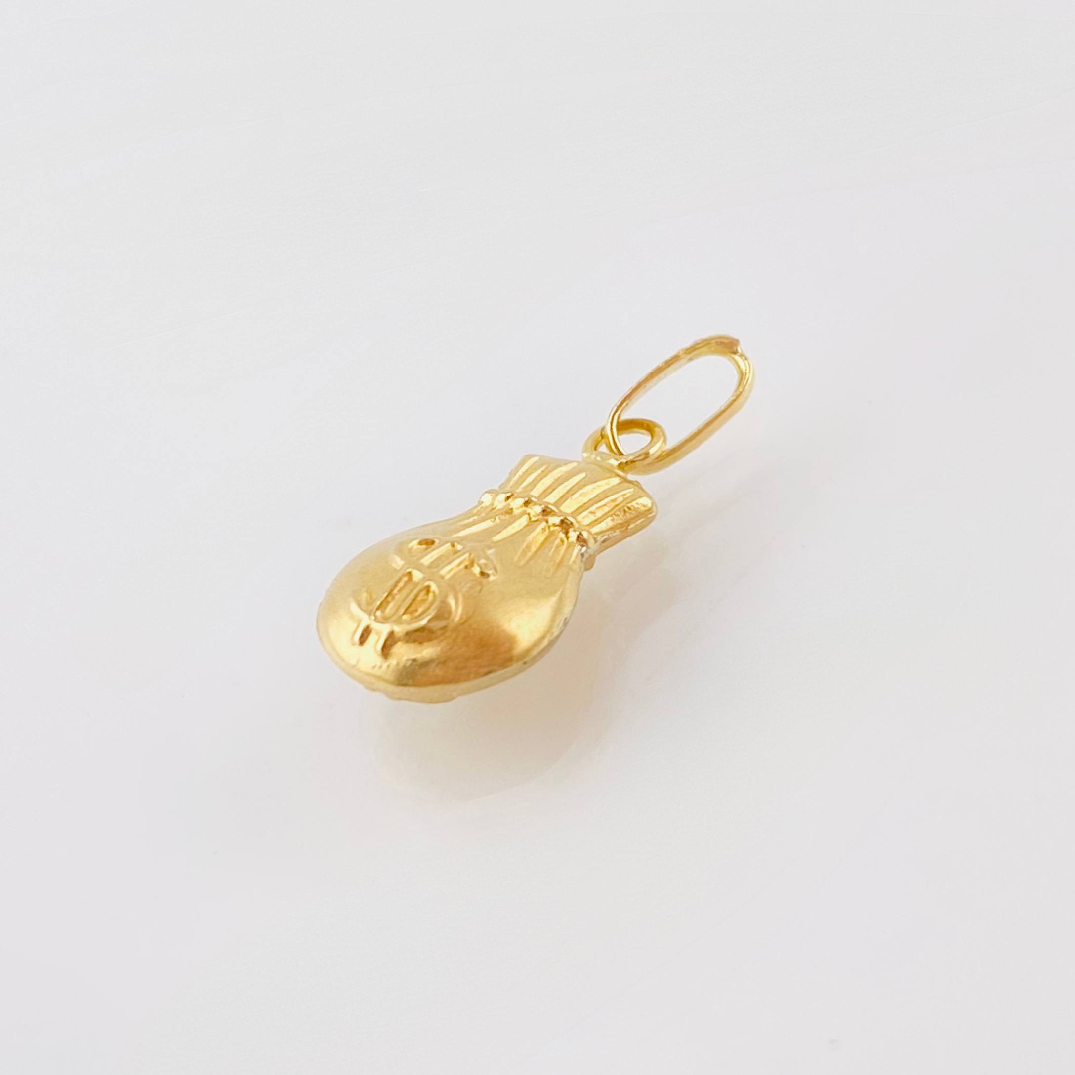 Dije Bolsa De Dinero 0.45 g / 1.8 cm Oro Amarillo 18K