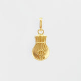 Dije Bolsa De Dinero 0.45 g / 1.8 cm Oro Amarillo 18K