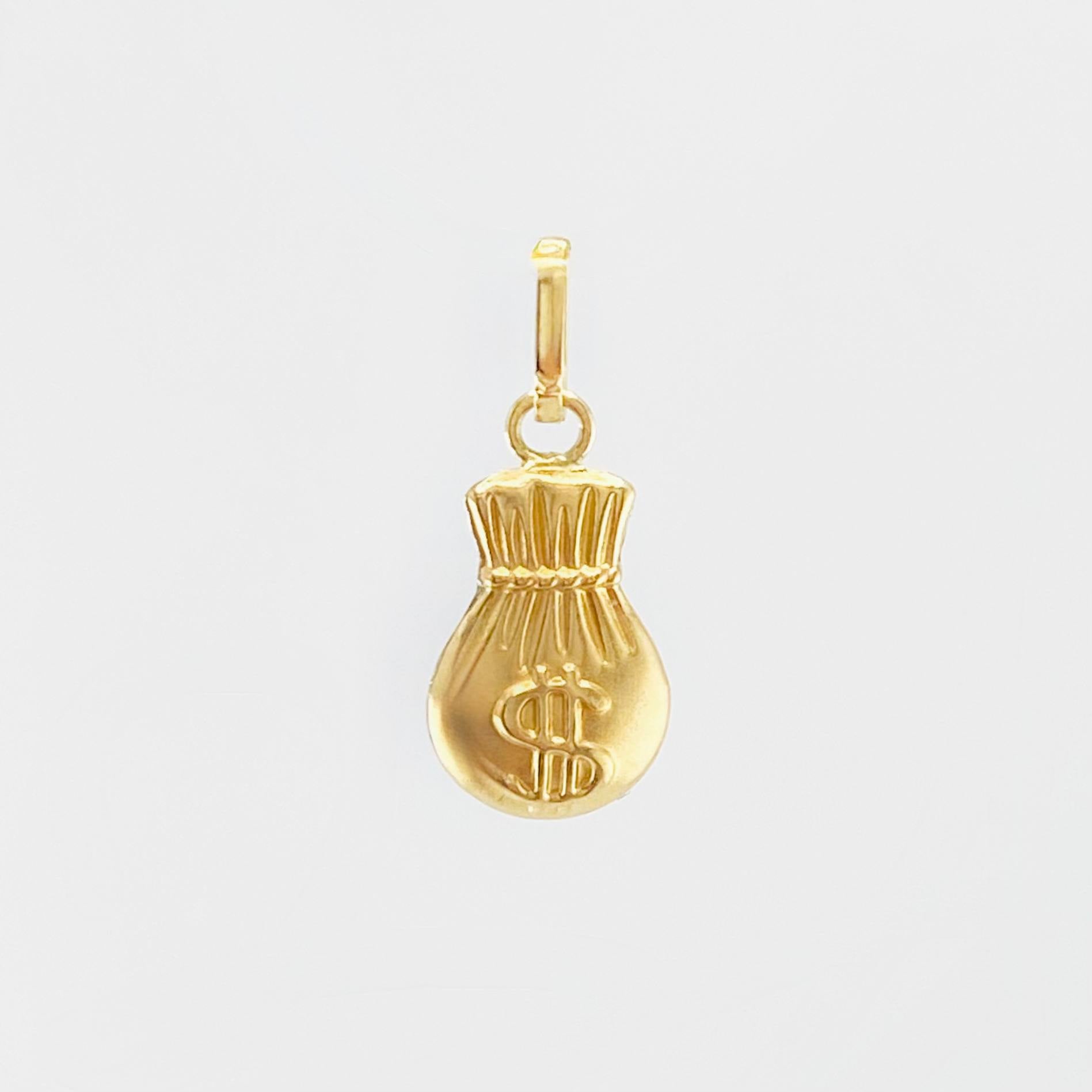 Dije Bolsa De Dinero 0.5 g / 1.8 cm Oro Amarillo 18K