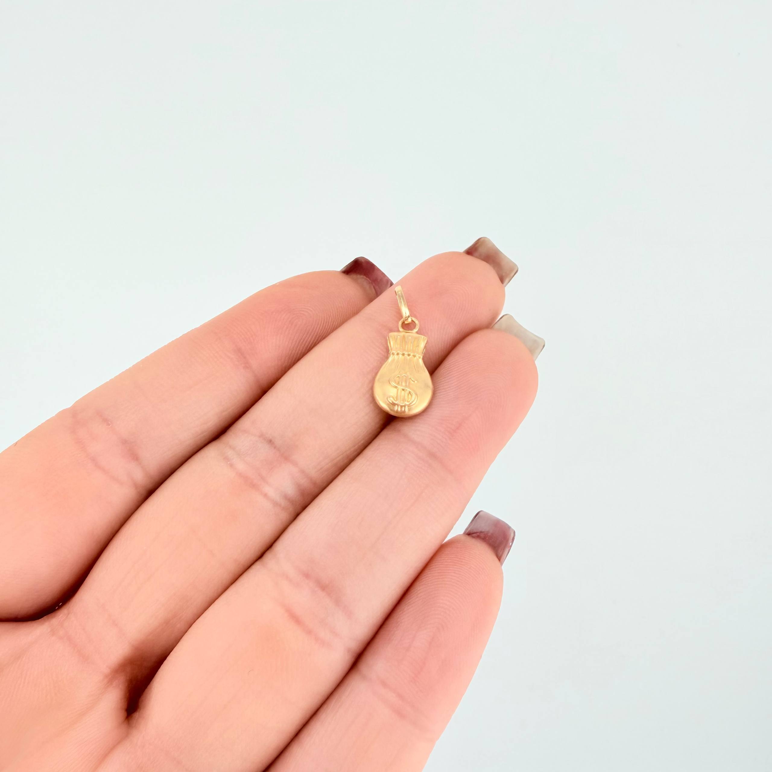 Dije Bolsa De Dinero 0.5 g / 1.8 cm Oro Amarillo 18K