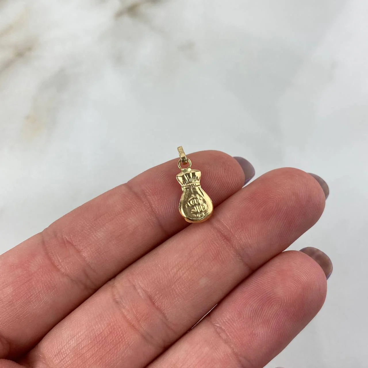 Dije Bolsa De Dinero 0.3 g / 1.7 cm Oro Amarillo 18K