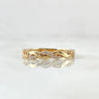 Anillo Carril Entrelazado 1.7 g / T6 3/4 Oro Amarillo 18K
