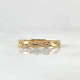 Anillo Carril Entrelazado 1.85gr / T8 / Oro Amarillo 18K