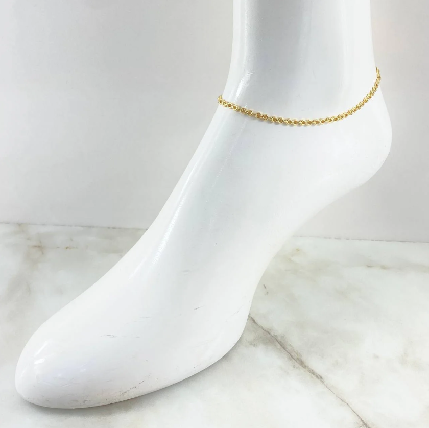 Tobillera Infinito 3.05gr / 25cm / Oro Amarillo 18K *
