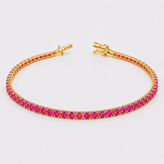 Pulso Tenis 3.85g / 18cm / 1.6mm Oro Amarillo 18K