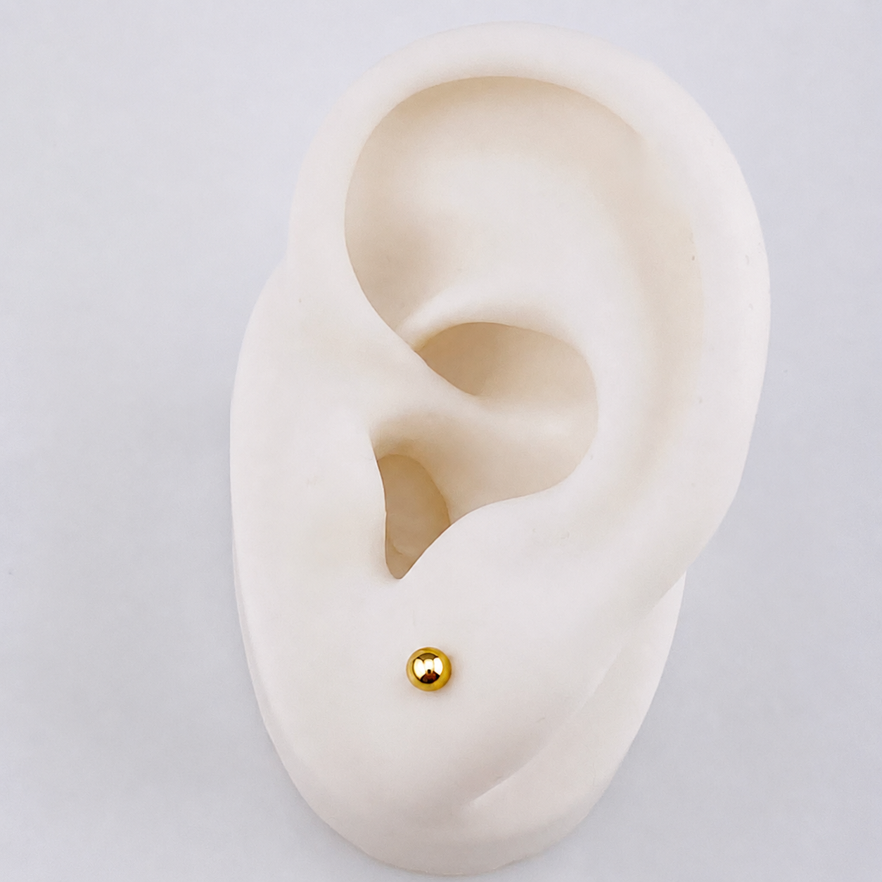 Topos Bola Lisa 0.6 g / 3 mm Oro Amarillo 18K