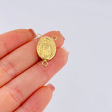 Herraje Crucero Virgen De Guadalupe 1.15 g / 2.3 cm Oro Amarillo 18K