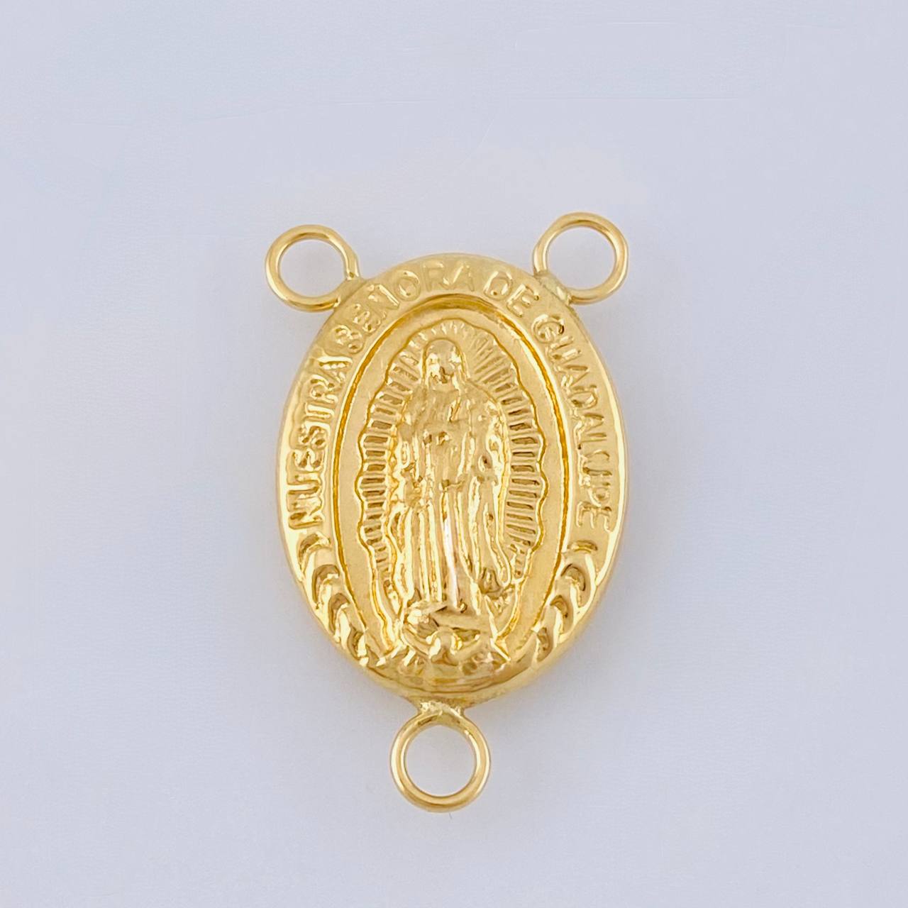 Herraje Crucero Virgen De Guadalupe 1.15 g / 2.3 cm Oro Amarillo 18K