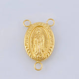Herraje Crucero Virgen De Guadalupe 1.15 g / 2.3 cm Oro Amarillo 18K
