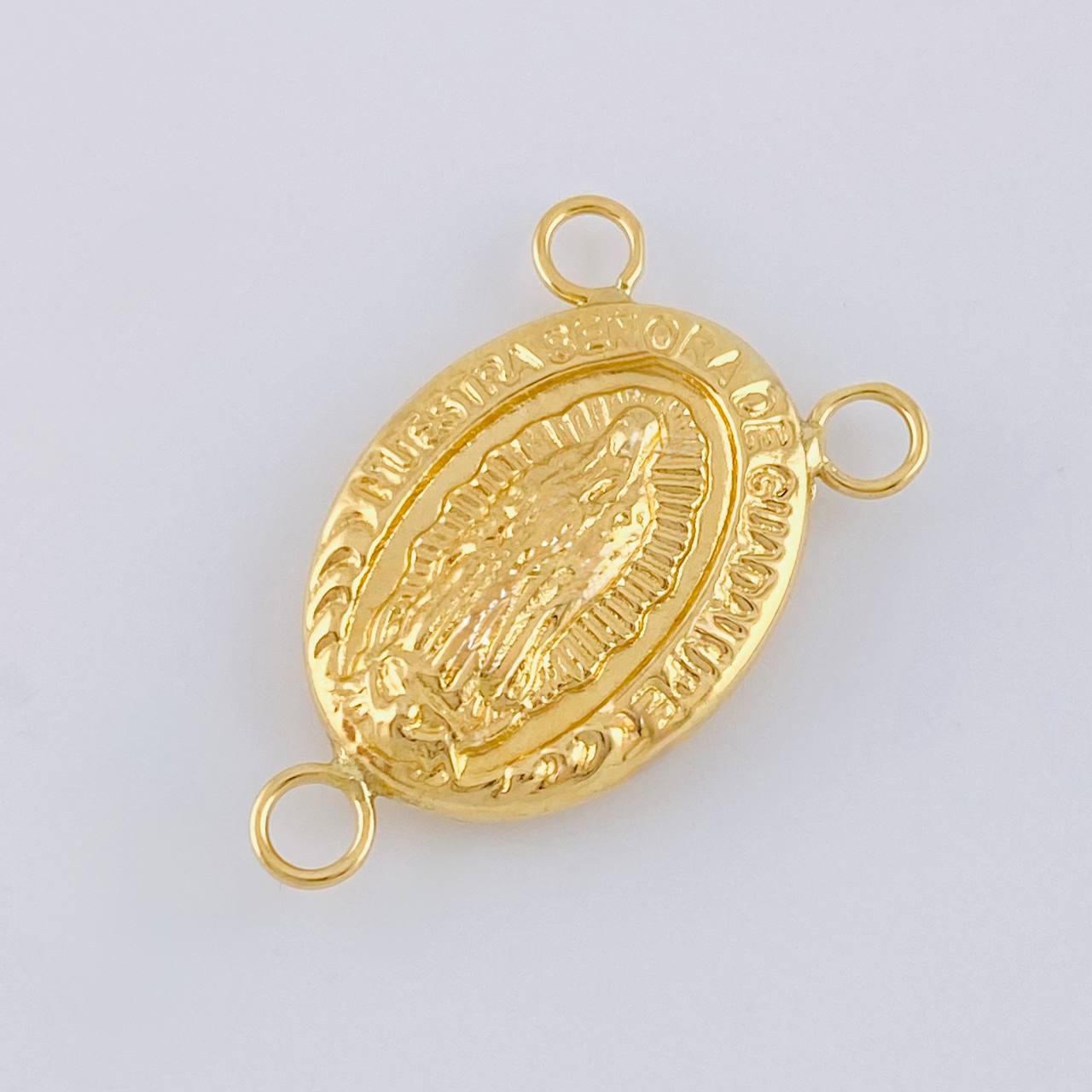 Herraje Crucero Virgen De Guadalupe 1.15 g / 2.3 cm Oro Amarillo 18K