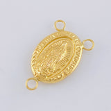 Herraje Crucero Virgen De Guadalupe 1.15 g / 2.3 cm Oro Amarillo 18K