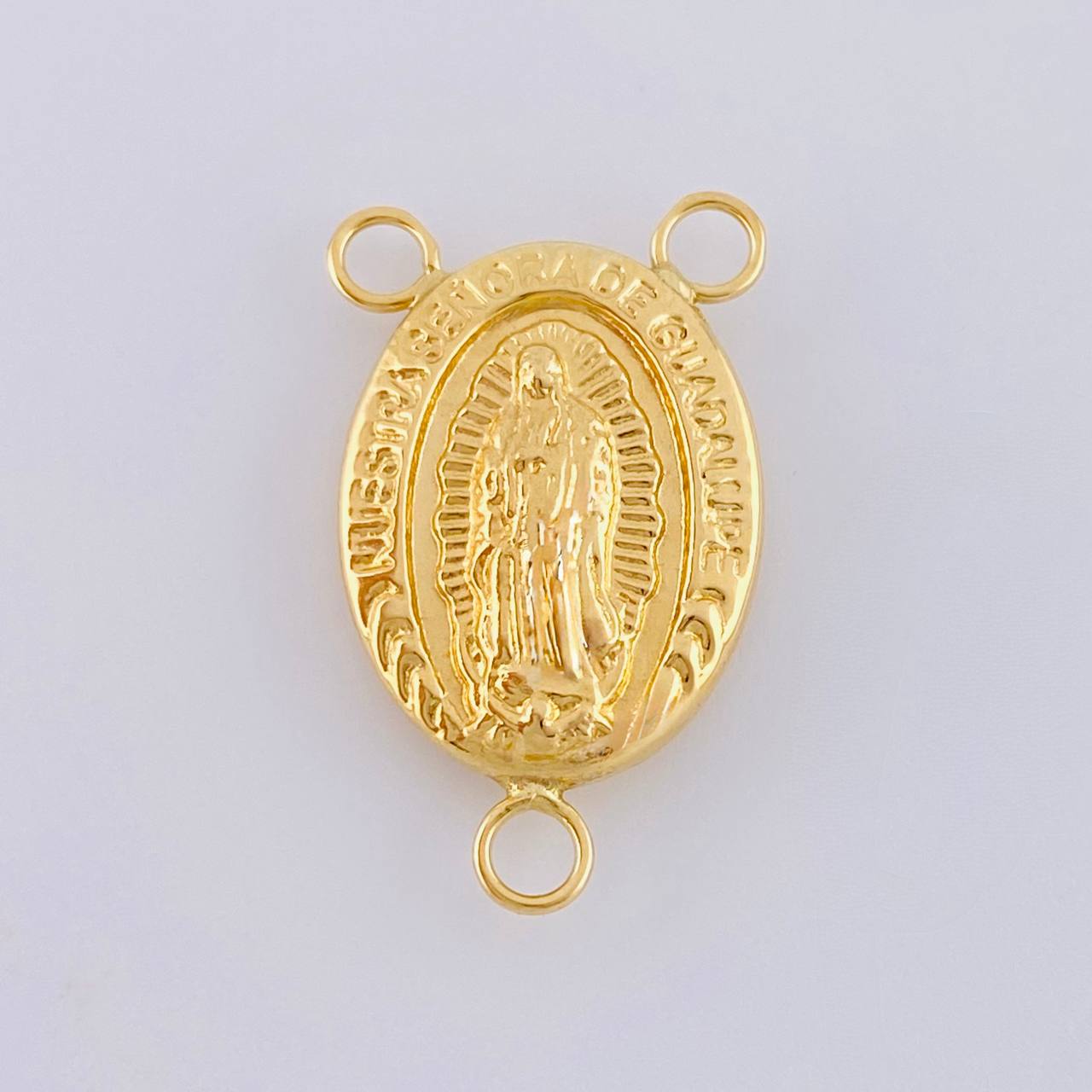 Herraje Crucero Virgen De Guadalupe 1.15 g / 2.3 cm Oro Amarillo 18K