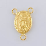 Herraje Crucero Virgen De Guadalupe 0.8 g / 2 cm Oro Amarillo 18K