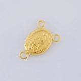 Herraje Crucero Virgen De Guadalupe 0.85 g / 2 cm Oro Amarillo 18K