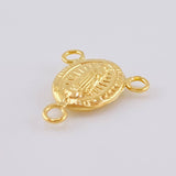 Herraje Crucero Virgen De Guadalupe 0.45 g / 0.3 cm Oro Amarillo 18K