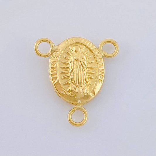 Herraje Crucero Virgen De Guadalupe 0.45 g / 1.2 cm Oro Amarillo 18K