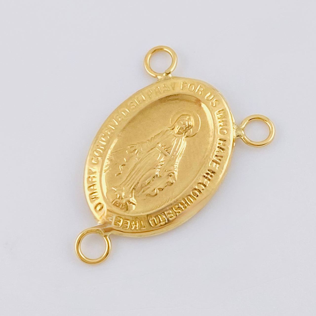 Herraje Crucero Virgen De La Milagrosa Marco 1.15 g / 2.3 cm Oro Amarillo 18K