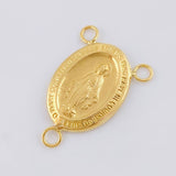 Herraje Crucero Virgen De La Milagrosa Marco 0.95 g / 2 cm Oro Amarillo 18K