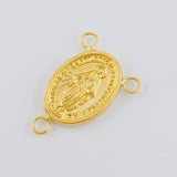 Herraje Crucero Virgen De La Milagrosa 1.1 g / 2.2 cm Oro Amarillo 18K