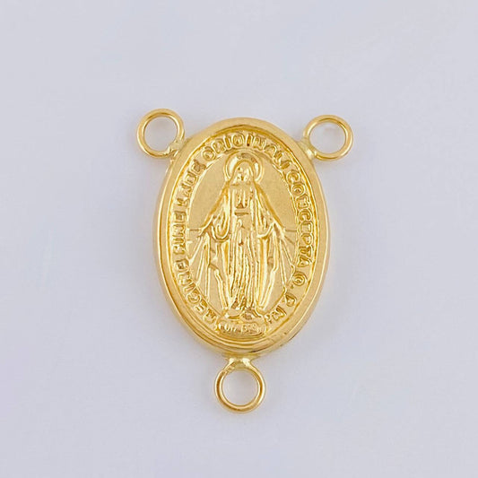 Herraje Crucero Virgen De La Milagrosa 1.1 g / 2.2 cm Oro Amarillo 18K