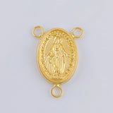 Herraje Crucero Virgen De La Milagrosa 1.1 g / 2.3 cm Oro Amarillo 18K