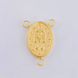 Herraje Crucero Virgen De La Milagrosa 1.1 g / 2.3 cm Oro Amarillo 18K