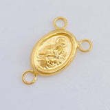 Herraje Crucero Virgen Del Carmen 0.45 g / 1.5 cm Oro Amarillo 18K