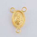 Herraje Crucero Virgen Del Carmen 0.45 g / 1.5 cm Oro Amarillo 18K