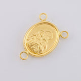 Herraje Crucero Virgen Del Carmen 1.05 g / 2.1 cm Oro Amarillo 18K