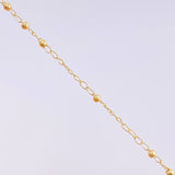 Rosario Virgen Milagrosa Cruz Lisa 3.85g / 55cm / 2.25mm Oro Amarillo 18K