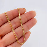 Cadena Cubana 2.3 g / 50 cm / 1.4 mm Oro Amarillo 18K