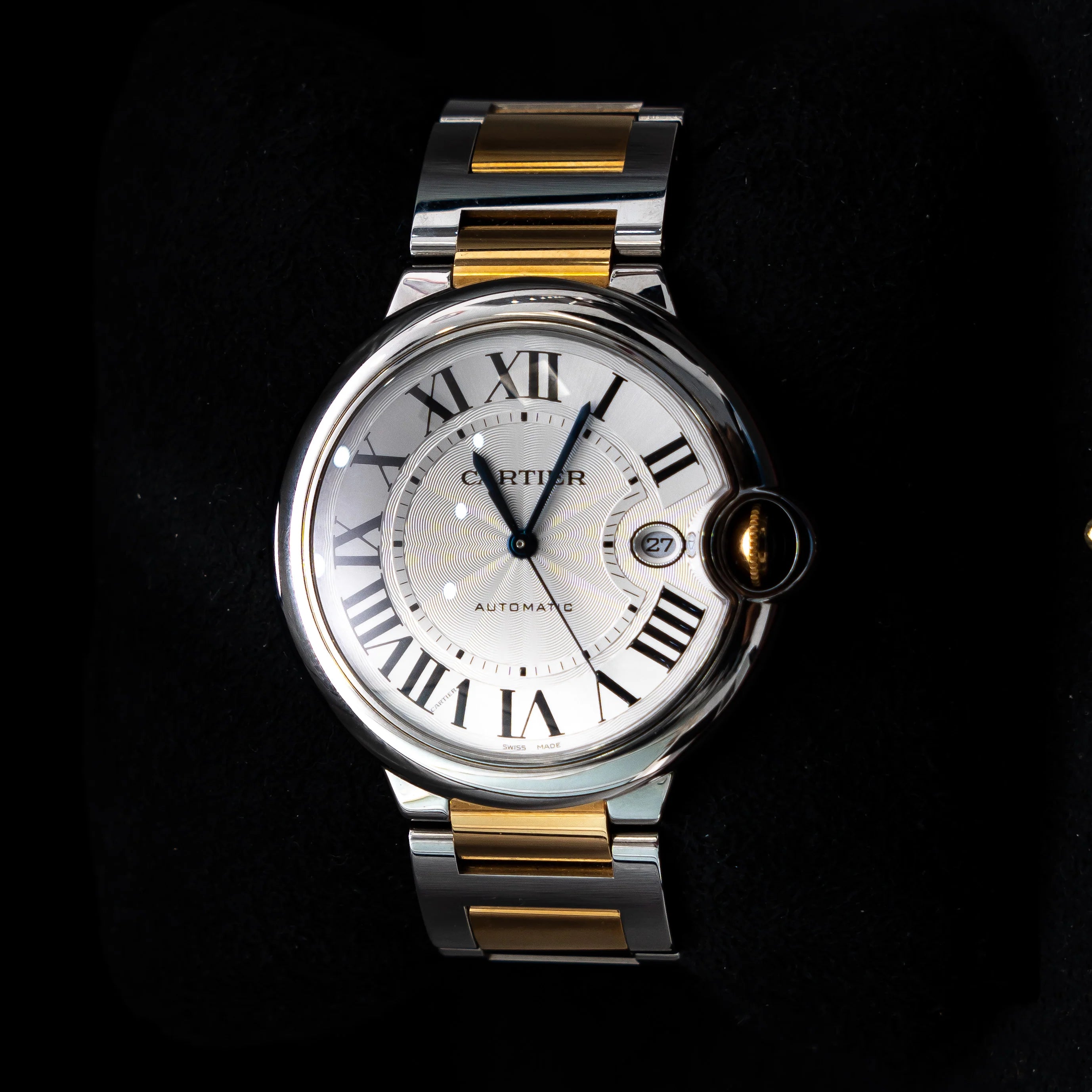 Reloj Cartier Ballon Blue Rayado 42mm Acero y Oro ODM Ω